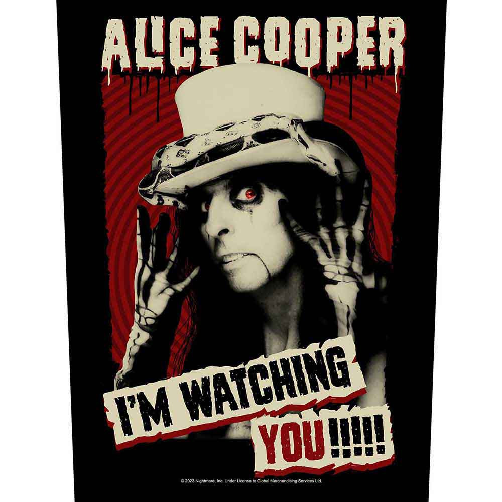 Alice Cooper 'I'm Watching You' Back Patch