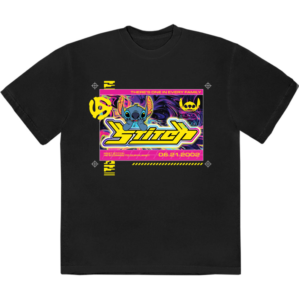 Disney Lilo & Stitch 'Stitch One In Every Family' (Black) T-Shirt