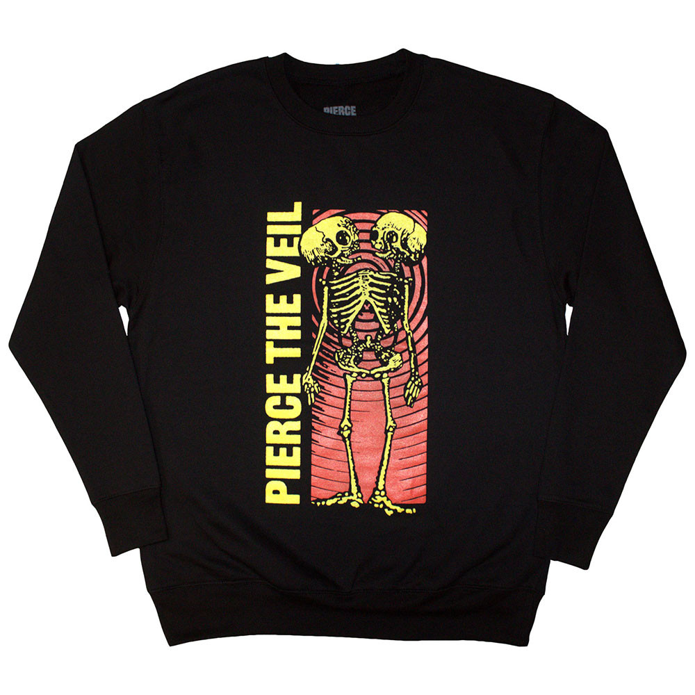 Pierce The Veil 'Wavy Skeleton' (Black) Sweatshirt Eyesore Merch