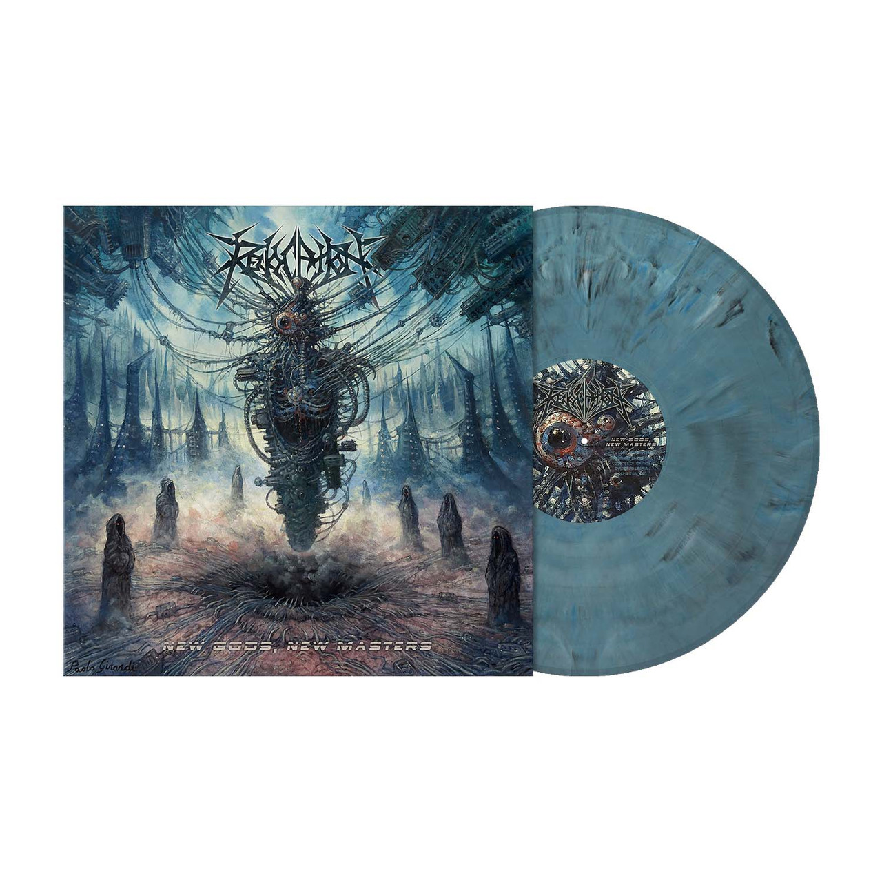 PRE-ORDER - Revocation 'New Gods, New Masters' LP Twilight Blue Marbled Vinyl - RELEASE DATE 26th September 2025