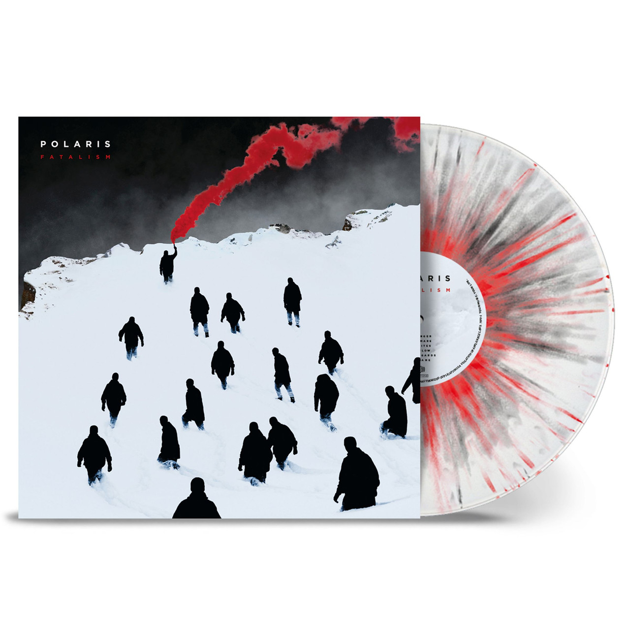 Polaris 'Fatalism' LP White Red Black Splatter Vinyl