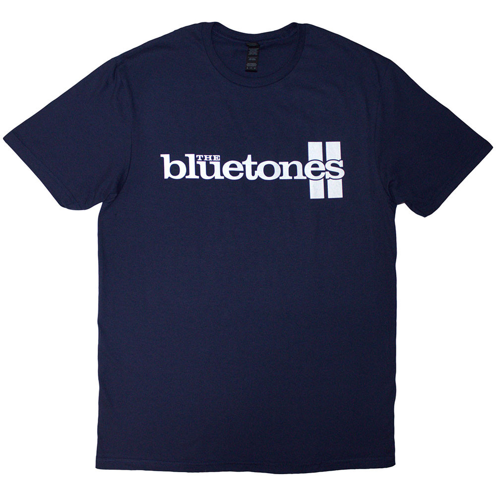 The Bluetones 'Stripe Logo' (Blue) T-Shirt