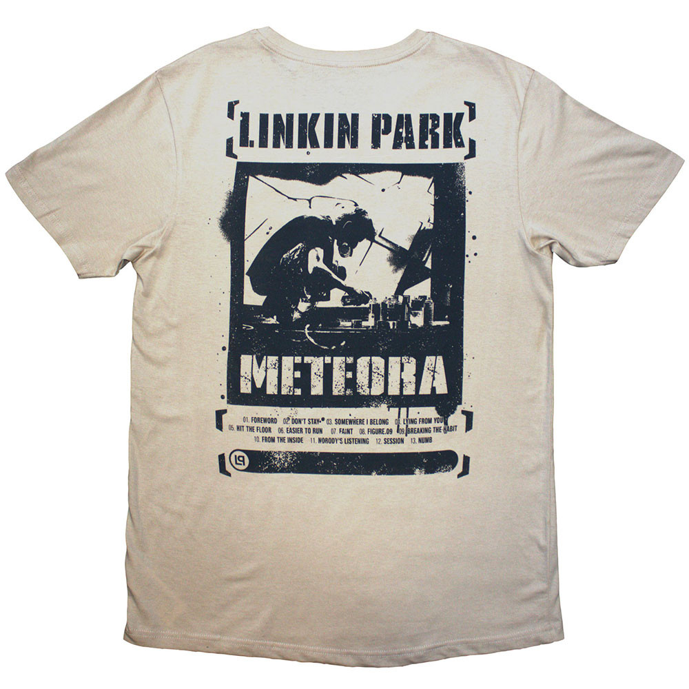 Linkin Park 'Meteora' (Sand) T-Shirt BACK