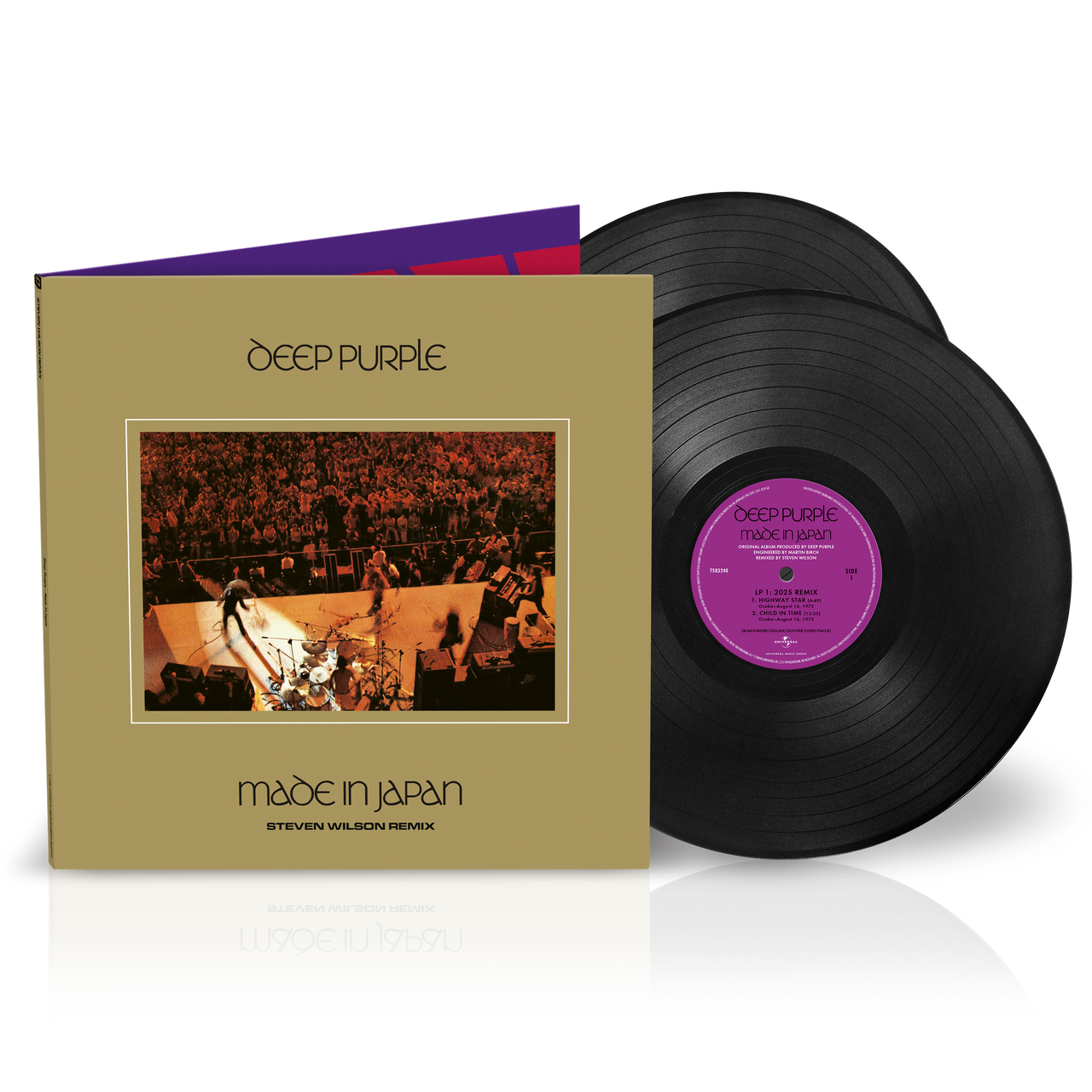 Deep Purple 'Made in Japan 50' (DLX 2025 Mix) 2LP Black Vinyl