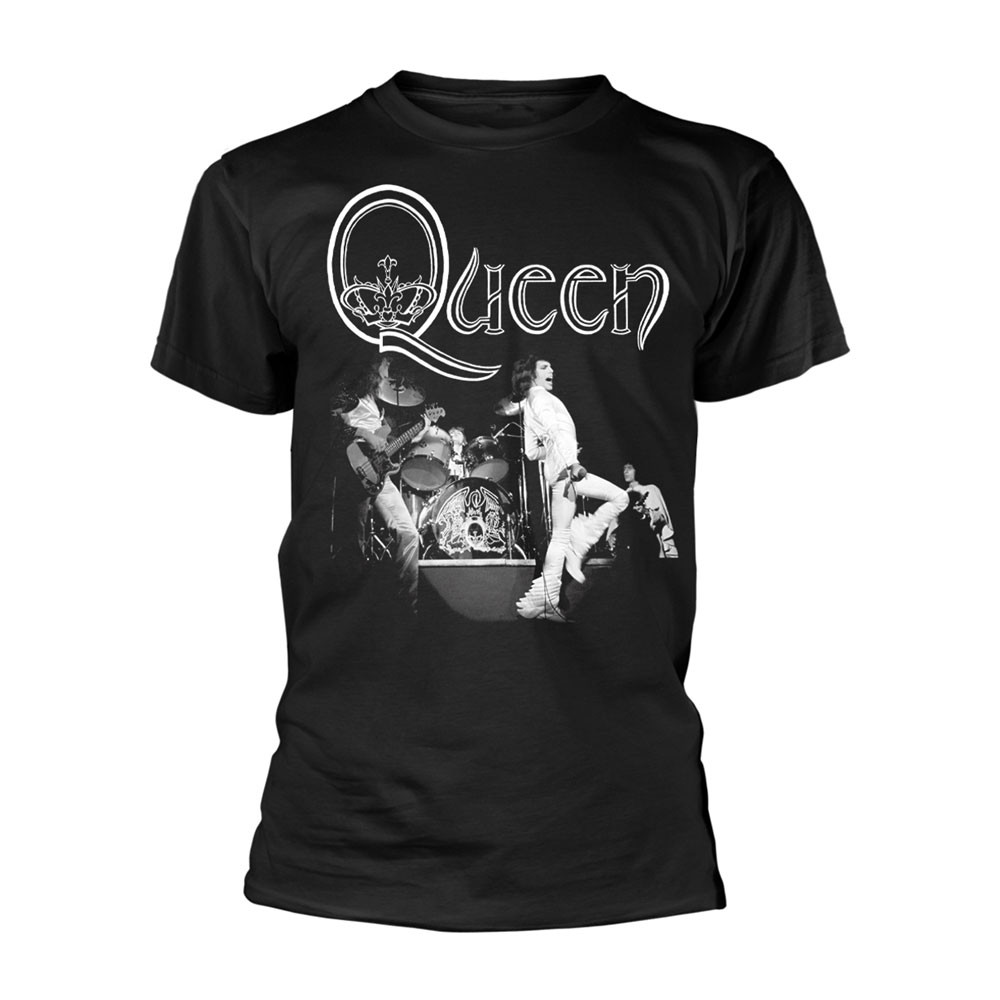 Queen 'Live B&W' (Black) T-Shirt