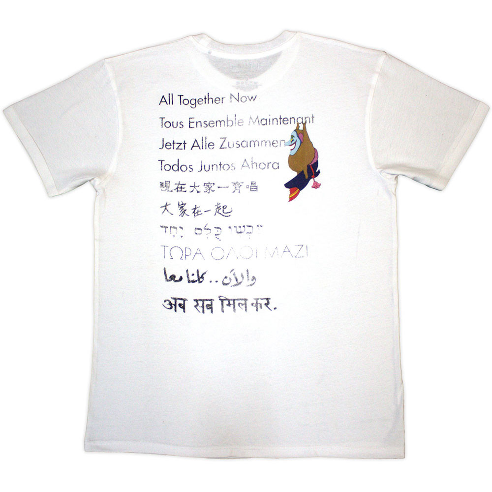 The Beatles 'Yellow Submarine Heads Collage / ATN' (White) T-Shirt