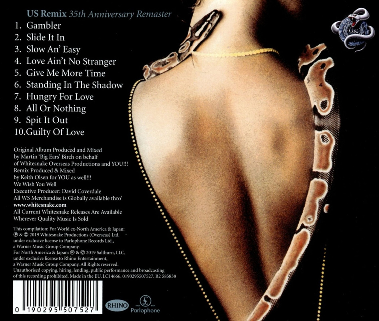 Whitesnake 'Slide It In' (35th Anniversary Edition Remix) CD