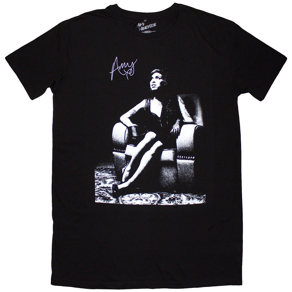 Amy Winehouse 'Chair' (Black) Womens T-Shirt Dress