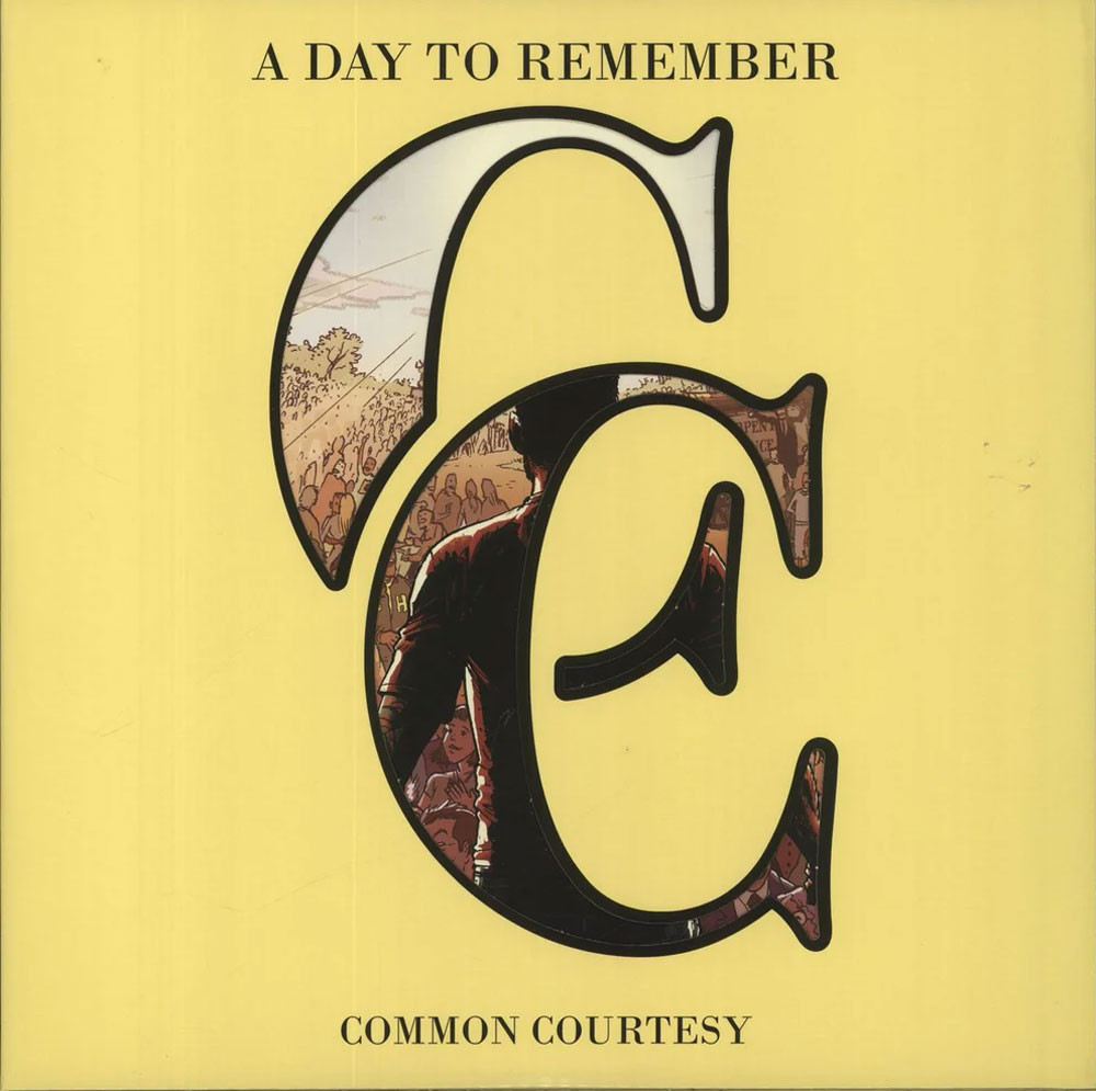 A Day To Remember 'Common Courtesy' 2LP Lemon Clear Vinyl Front