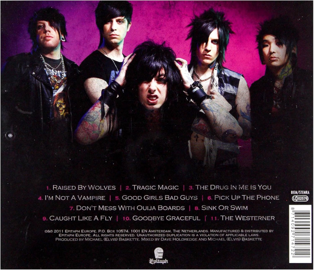 Falling In Reverse 'The Drug In Me Is You' CD Back