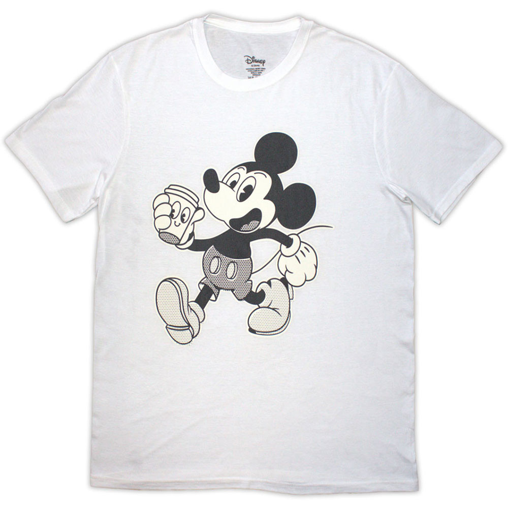 Disney Mickey Mouse 'Mickey & Coffee' (White) T-Shirt