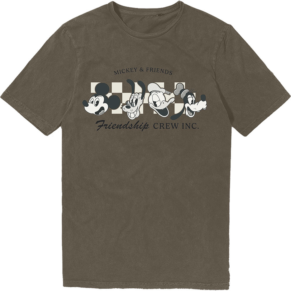 Disney Mickey Mouse 'MM Friendship Crew Inc' (Stone Wash) Limited Edition T-Shirt