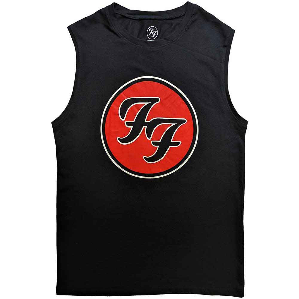 Foo Fighters 'FF Logo' (Black) Tank Vest