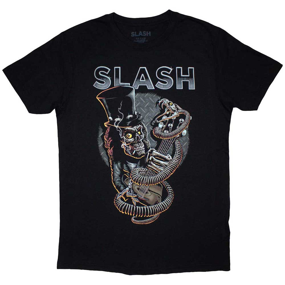 Slash 'Skull Guitar Snake'  (Black) T-Shirt