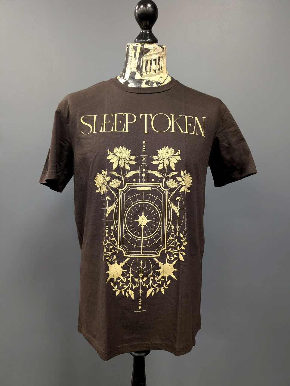 Sleep Token 'Caramel' (Brown) T-Shirt on a mannequin front