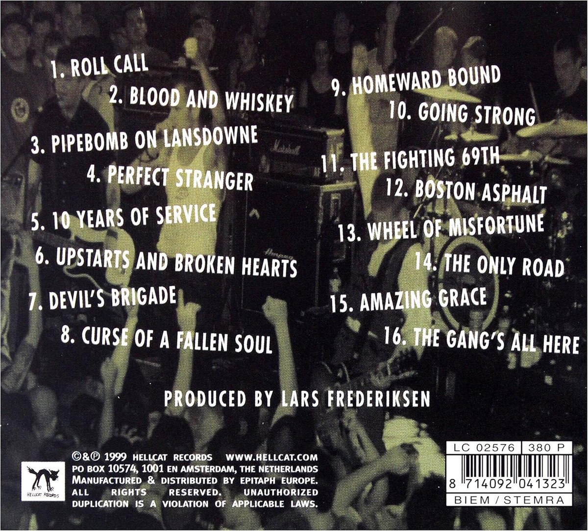 Dropkick Murphys 'The Gang's All Here' CD Back