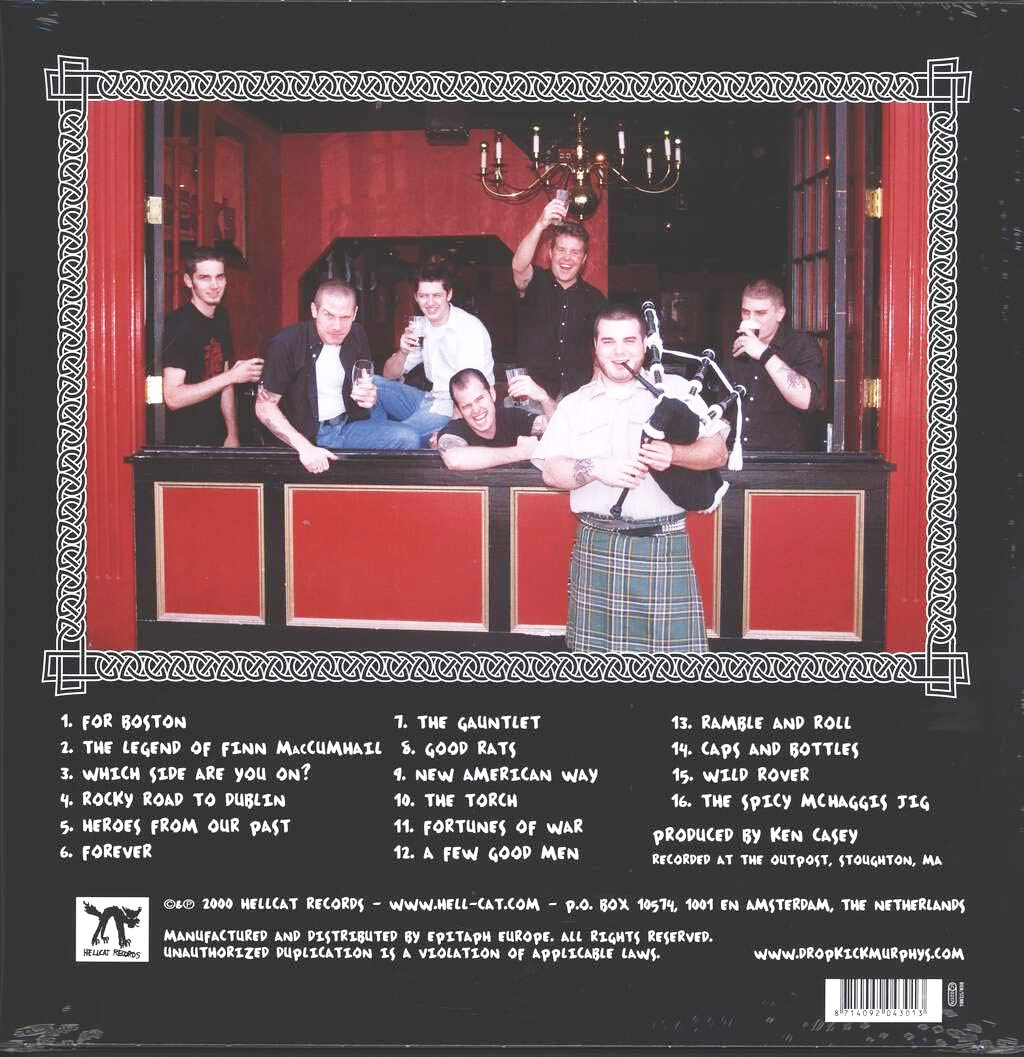 Dropkick Murphys 'Sing Loud, Sing Proud!' LP Black Vinyl Back