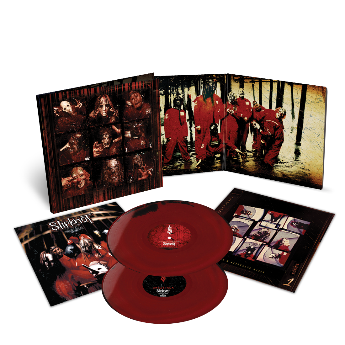 Slipknot 'Slipknot' (25th Anniversary) 2LP Red Black Mix Vinyl