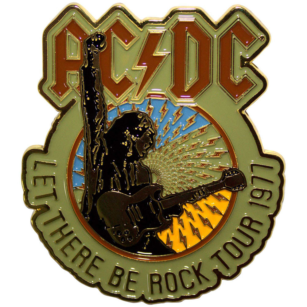 AC/DC 'Let There Be Rock Tour '77' Pin Badge