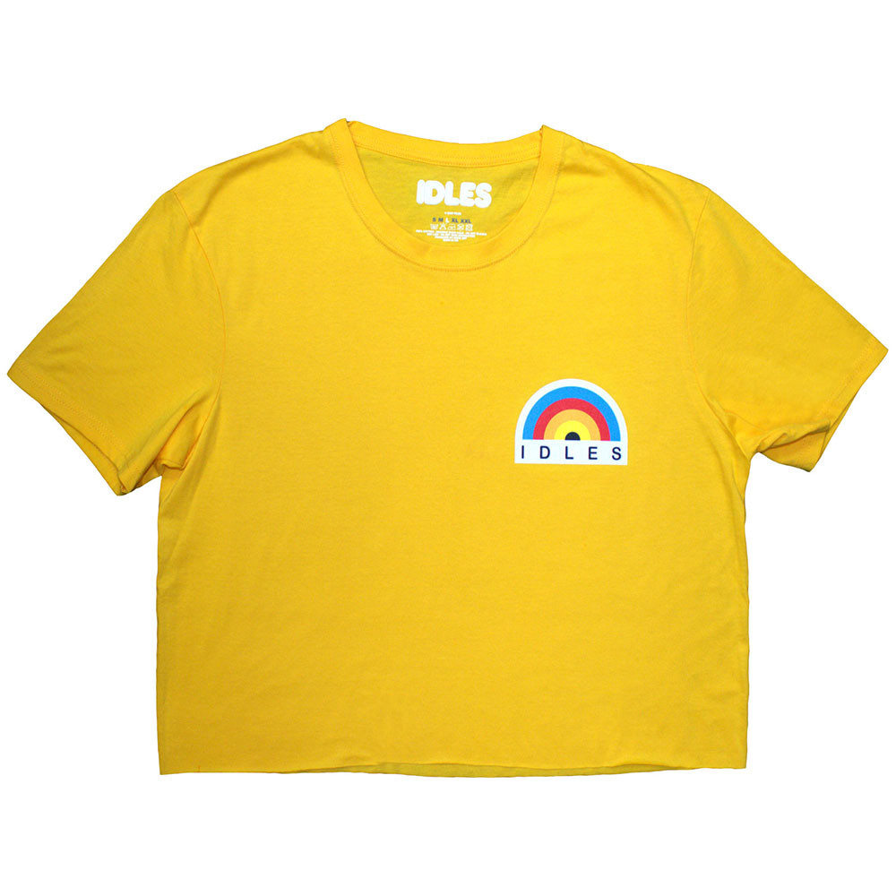 Idles 'Rainbow' (Yellow) Womens Crop Top