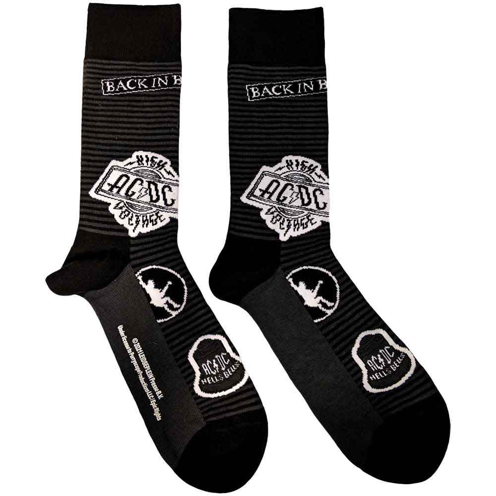 AC/DC 'Icons' (Multicoloured) Womens Socks (One Size = UK 4-7)