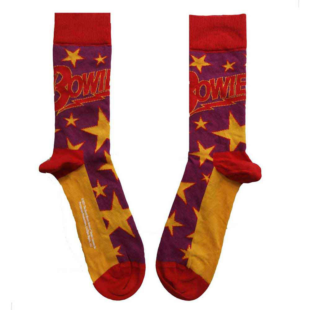 David Bowie 'Stars Infill' (Multicoloured) Womens Socks (One Size = UK 4-7)