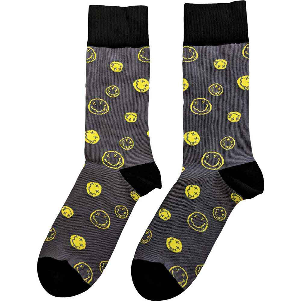 Nirvana 'Mixed Happy Faces' (Multicoloured) Womens Socks (One Size = UK 4-7)