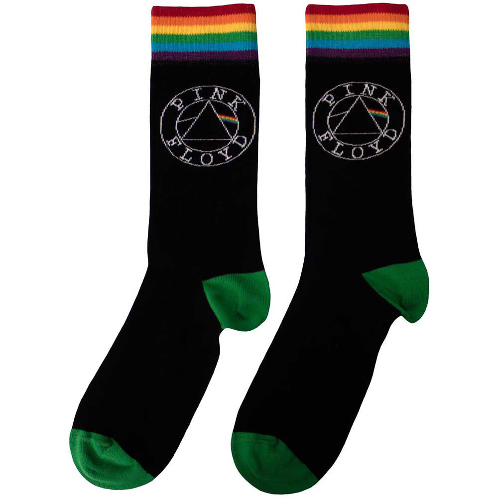 Pink Floyd 'Circle Logo' (Multicoloured) Womens Socks (One Size = UK 4-7)