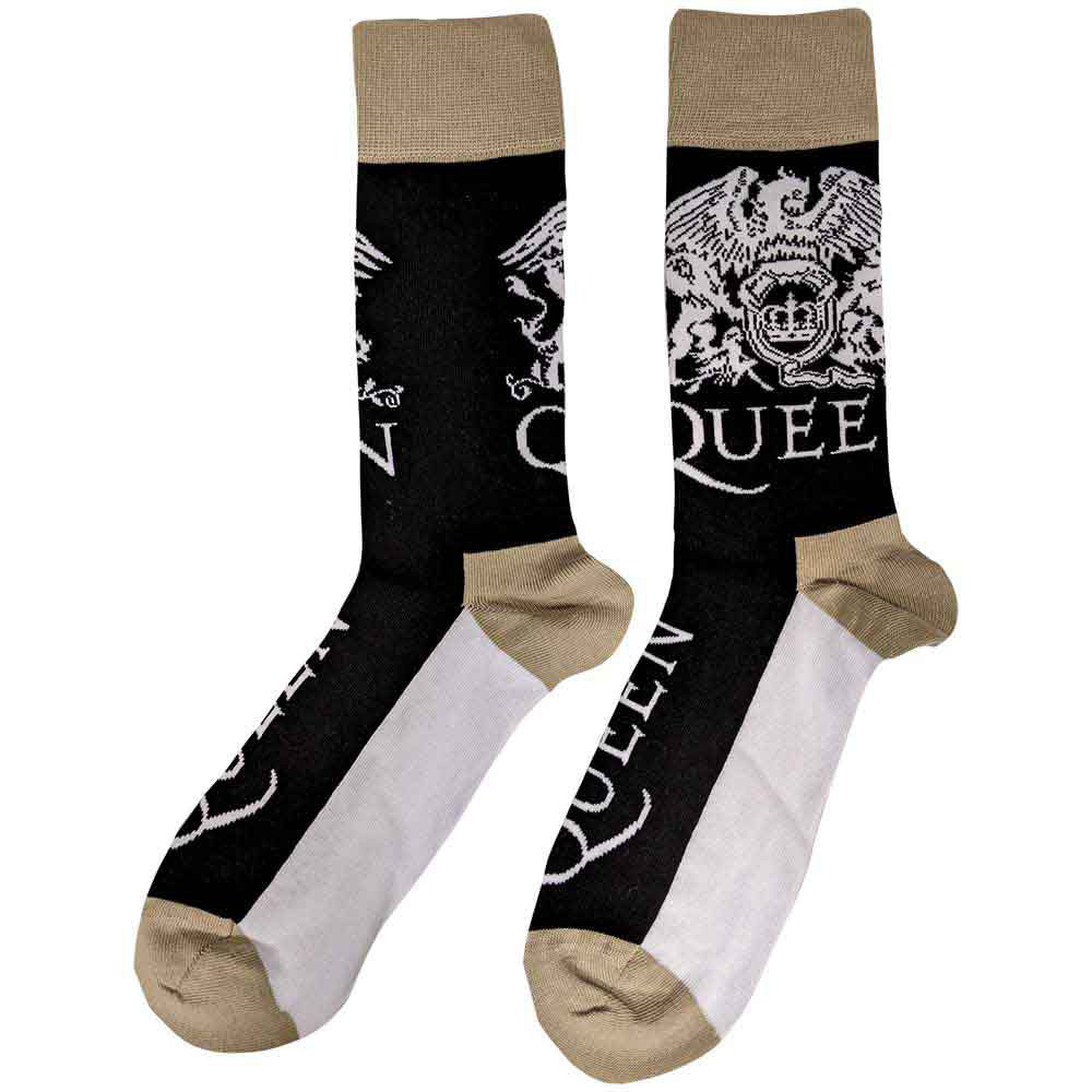 Queen 'Crest & Logo' (Multicoloured) Womens Socks (One Size = UK 4-7)