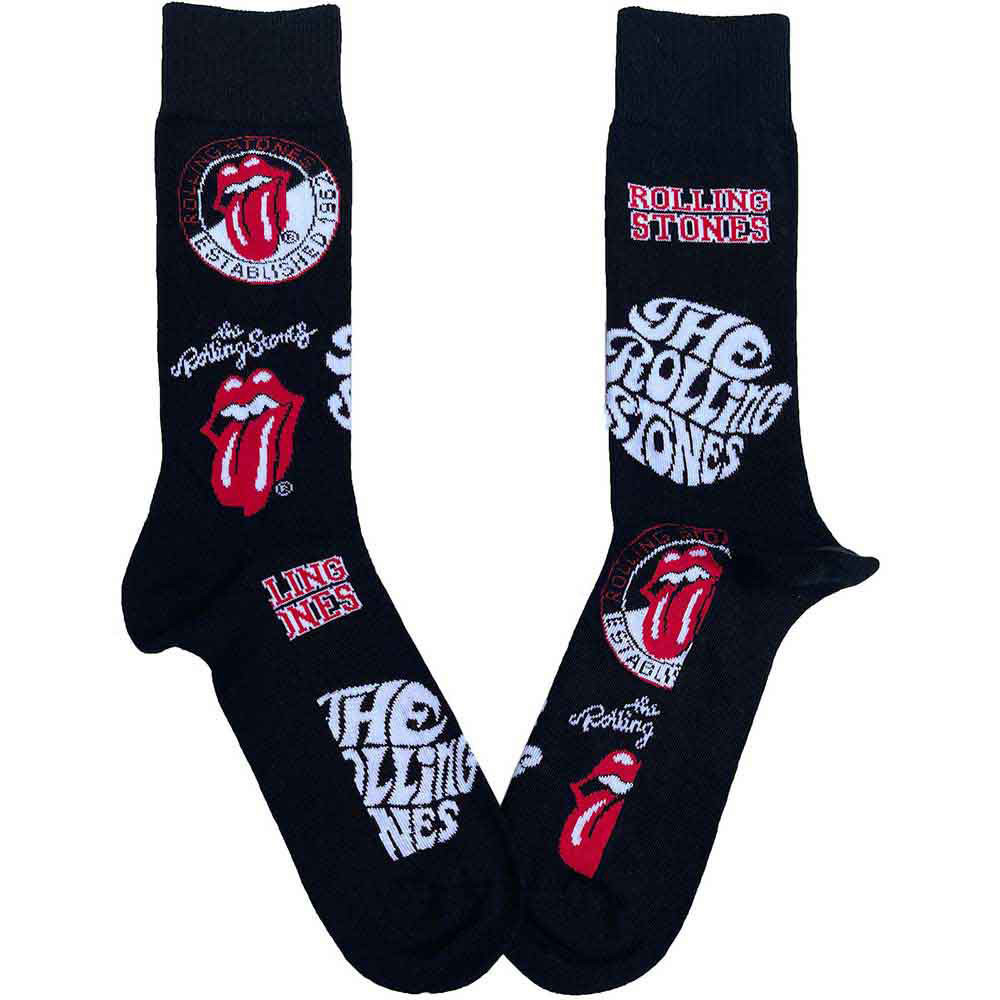 The Rolling Stones 'Logos' (Multicoloured) Womens Socks (One Size = UK 4-7)