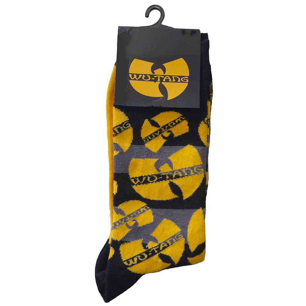 Wu-Tang Clan 'Logos Yellow' (Multicoloured) Womens Socks (One Size = UK 4-7)
