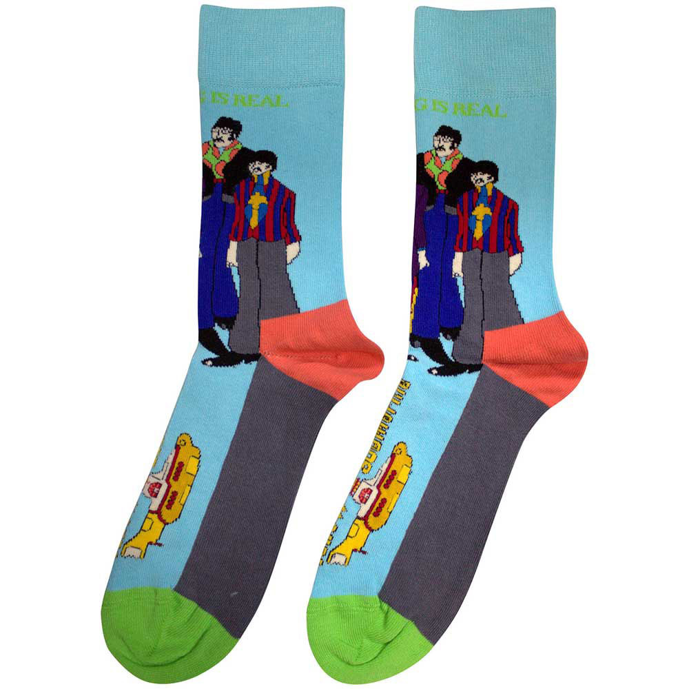 The Beatles 'Sub & Band' (Multicoloured) Womens Socks (One Size = UK 4-7)