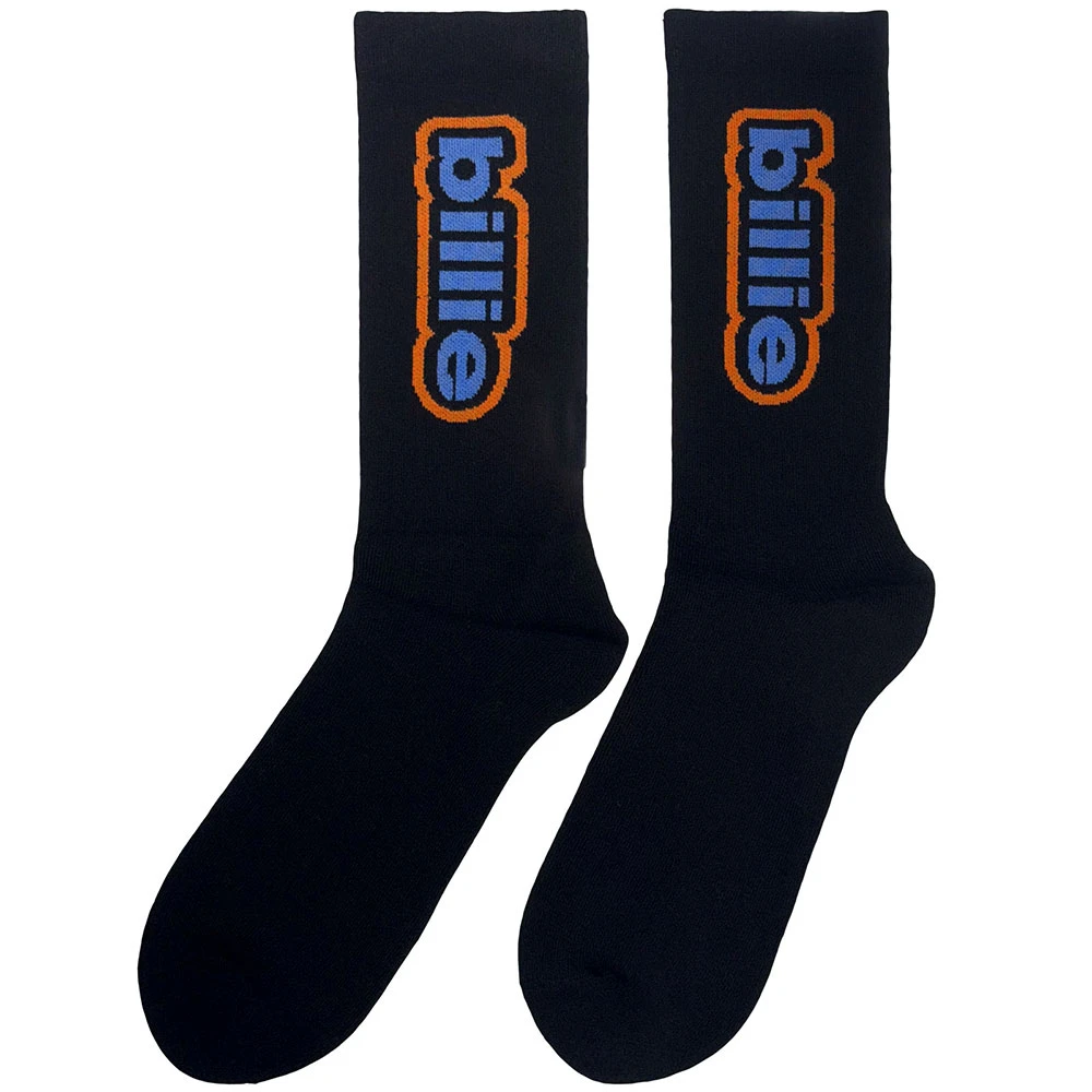 Billie Eilish 'Outline Logo' (Black) Socks (One Size = UK 4-7)