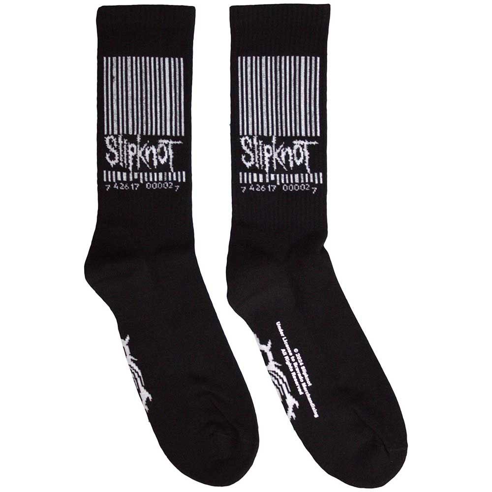 Slipknot 'Barcode & Tribal S' (Black) Socks (One Size = UK 4-7)