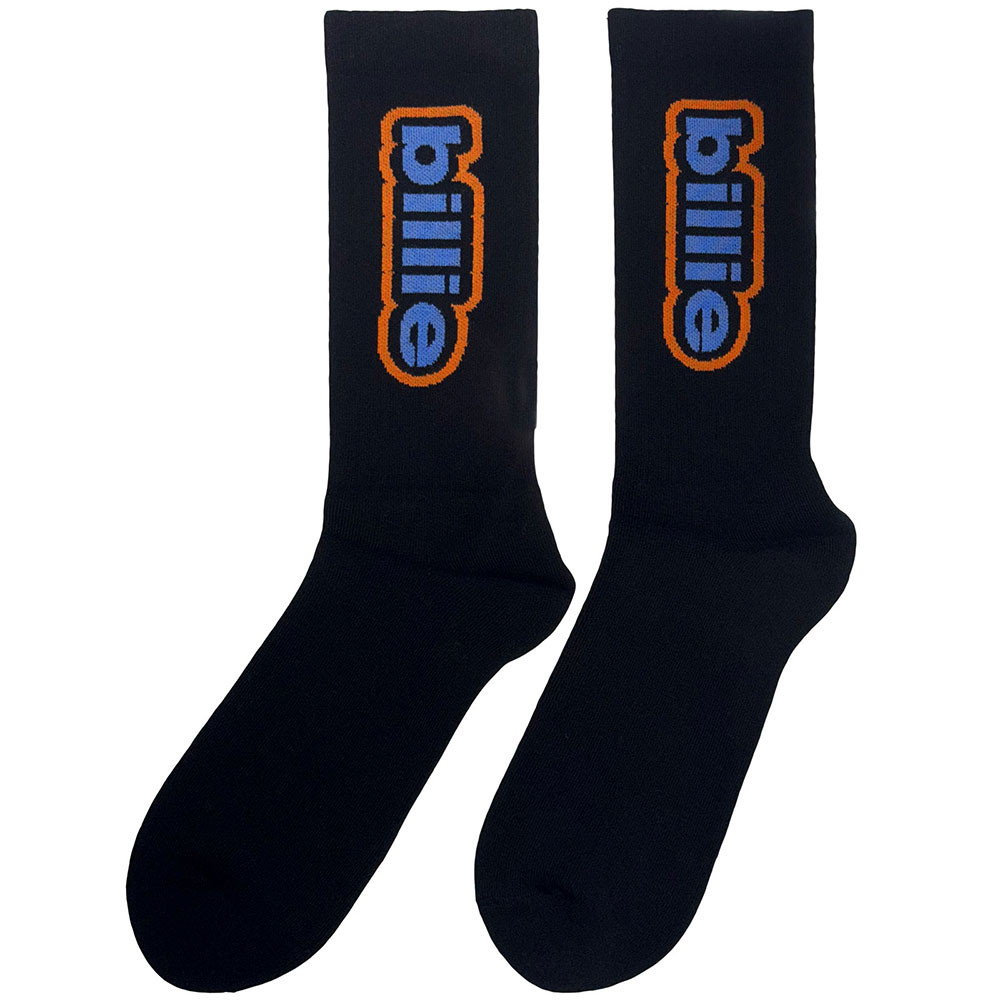 Billie Eilish 'Outline Logo' (Black) Socks (One Size = UK 7-11)