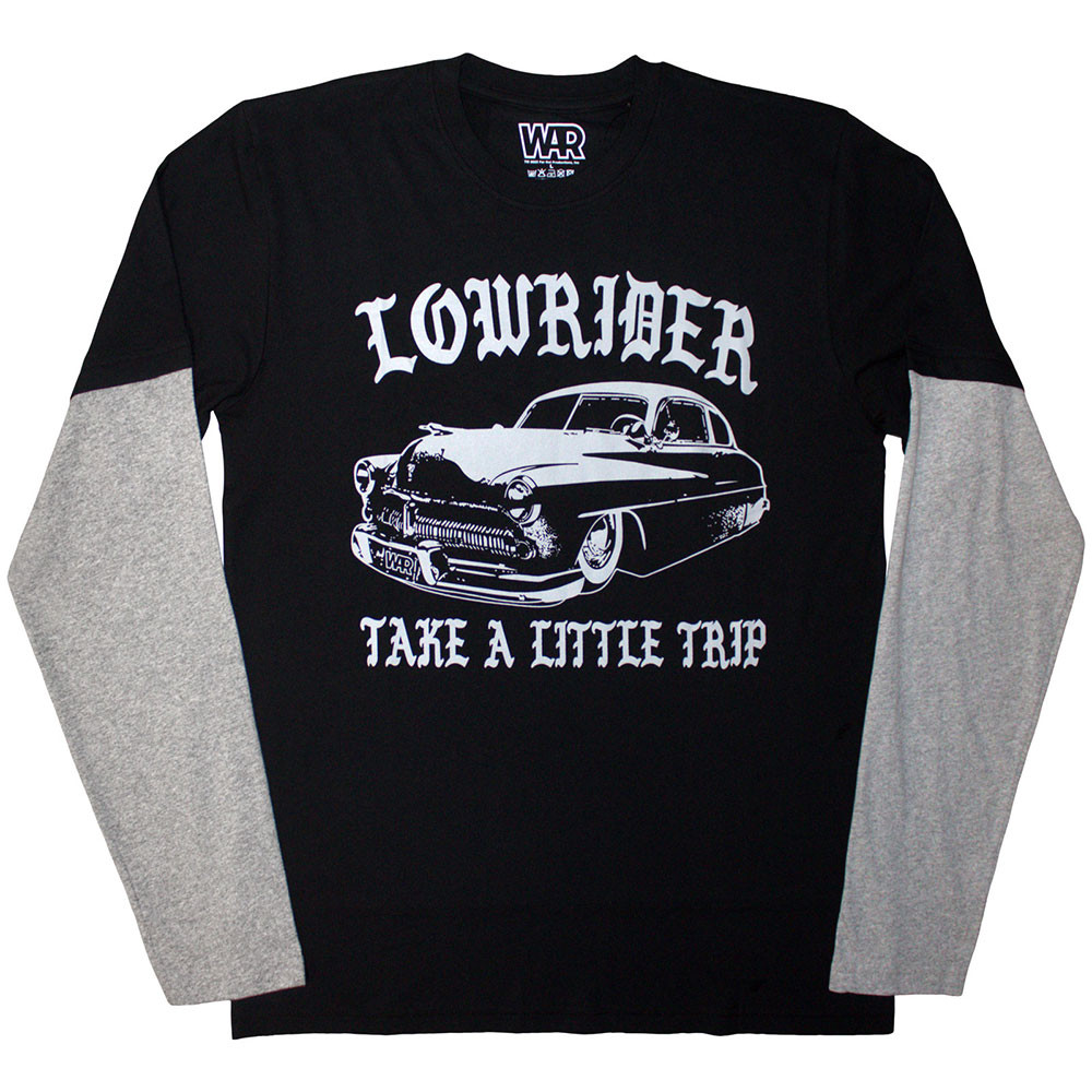 War 'Low Rider' (Black & Grey) Long Sleeve Eco Raglan Shirt