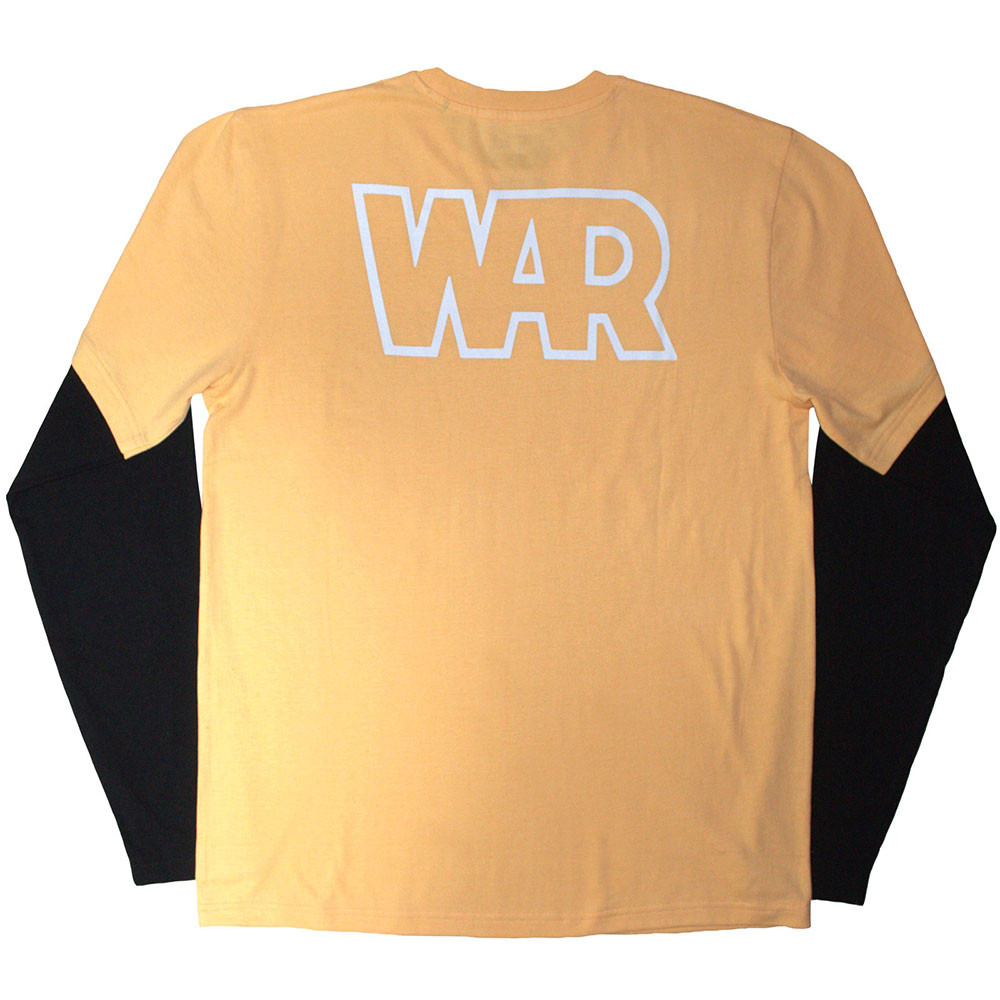 War 'Car' (Black & Sand) Long Sleeve Eco Raglan Shirt BACK