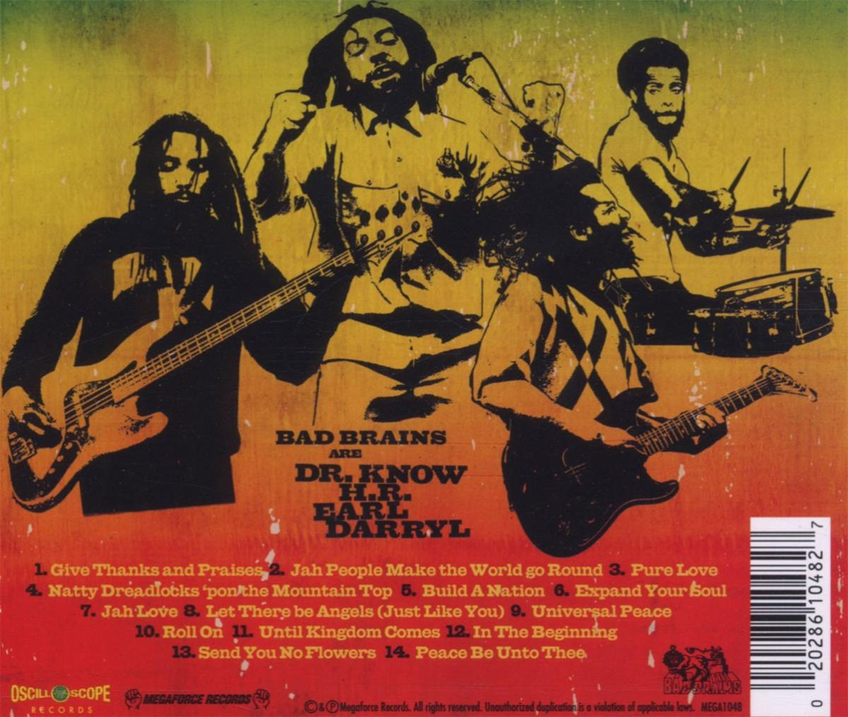 Bad Brains 'Build A Nation' CD Back