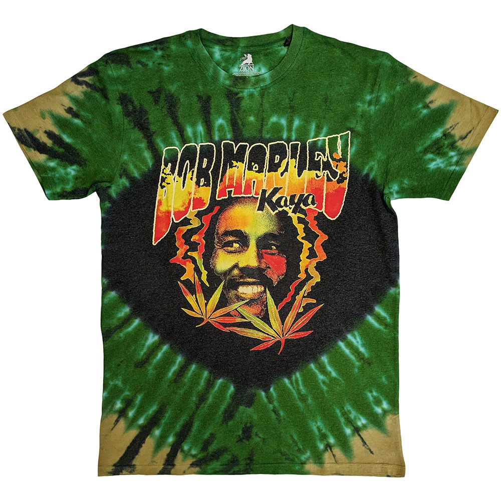 Bob Marley 'Kaya Smoke' (Dye Wash) Eco T-Shirt