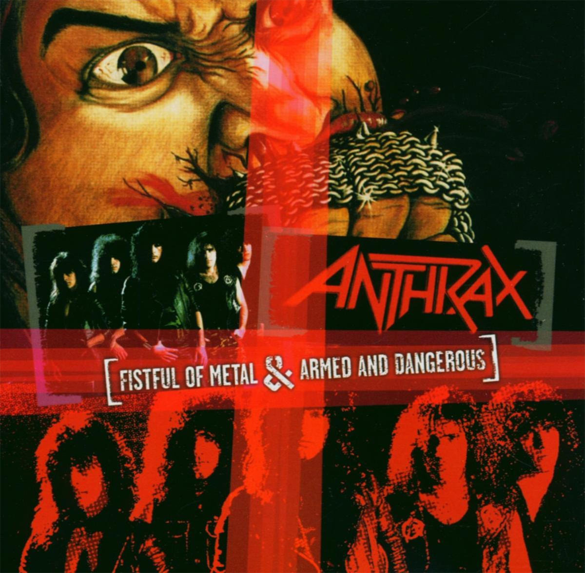 Anthrax 'Fistful of Metal & Armed and Dangerous' CD Front