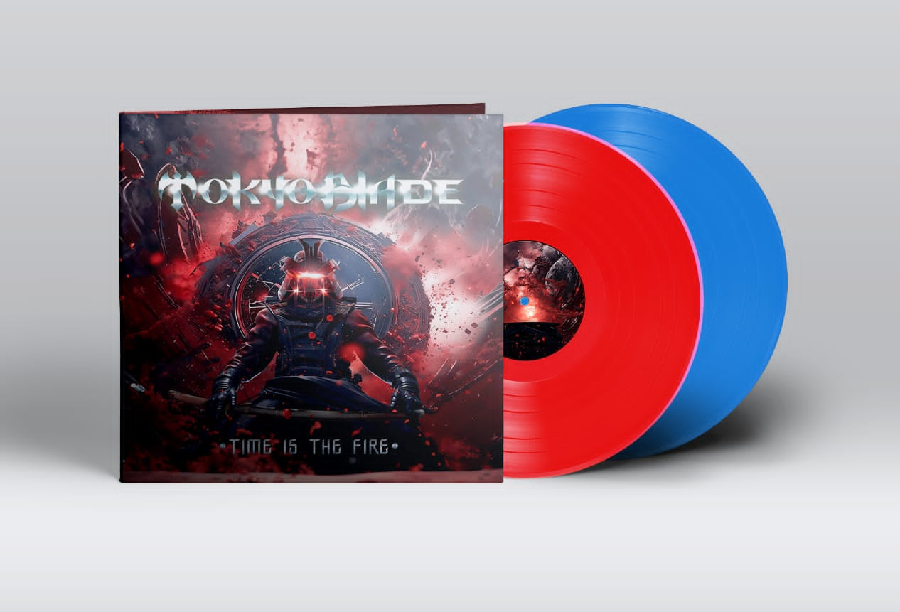 Tokyo Blade 'Time Is The Fire' 2LP Red Blue Vinyl