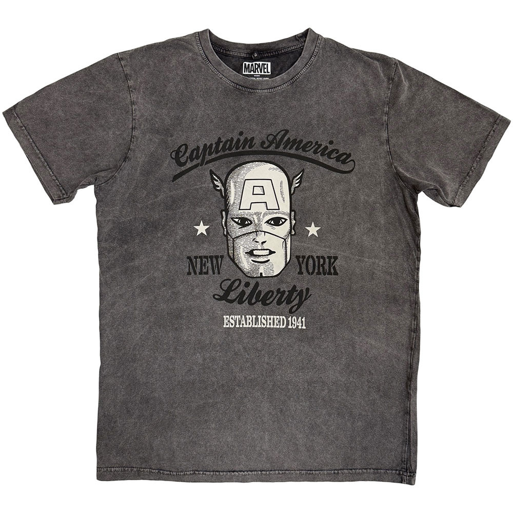 Marvel Captain America 'Est. 1941' (Stone Wash) Limited Edition T-Shirt