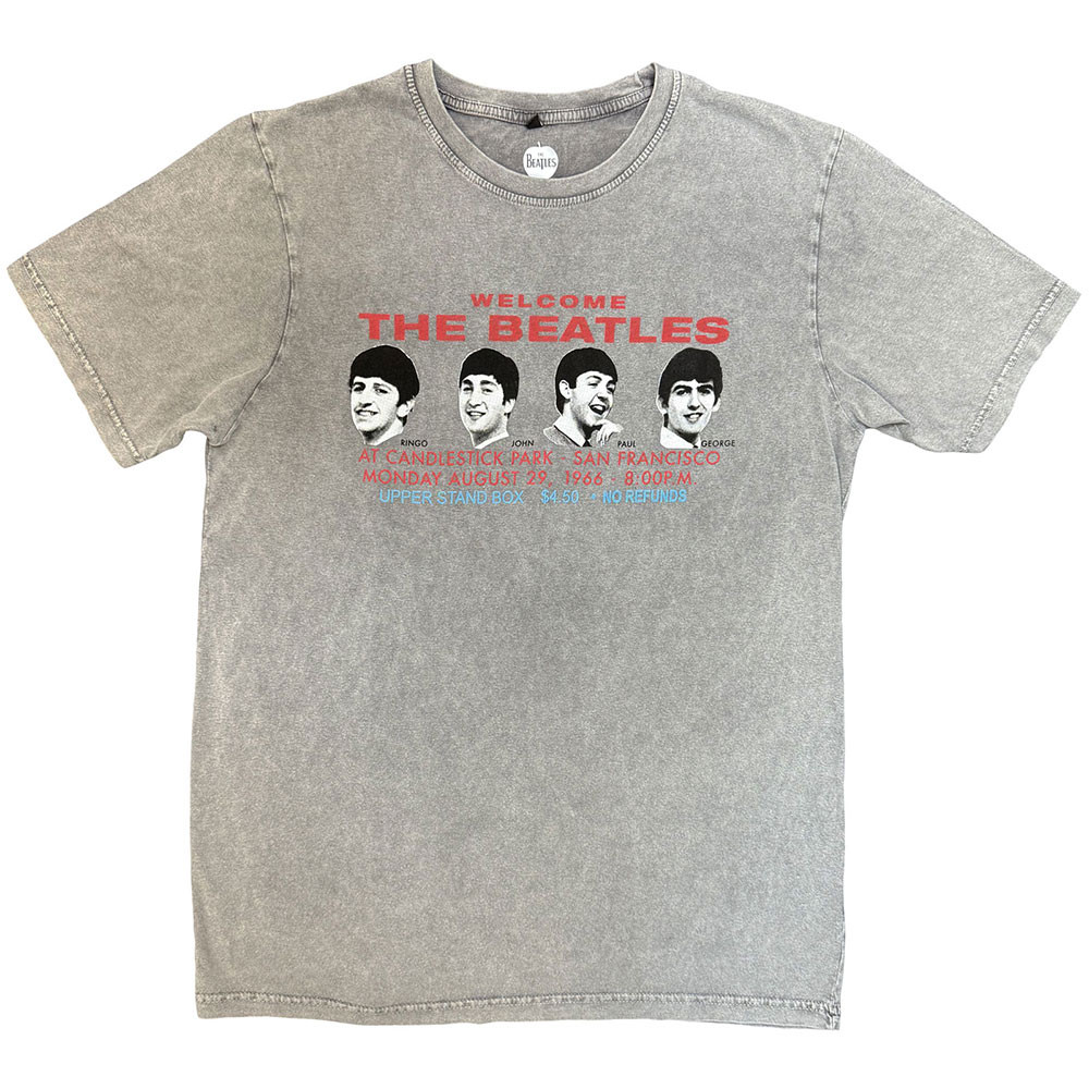 The Beatles 'Candlestock Park Heads' (Stone Wash) Limited Edition T-Shirt