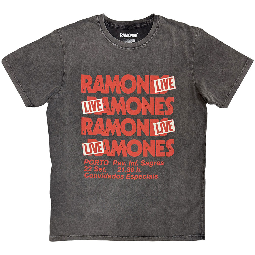 Ramones 'Concert' (Stone Wash) Limited Edition T-Shirt