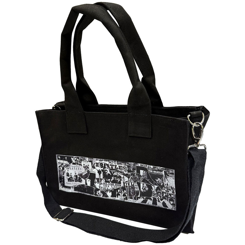 The Beatles 'Anthology' (Black) Zipped Tote Bag BACK