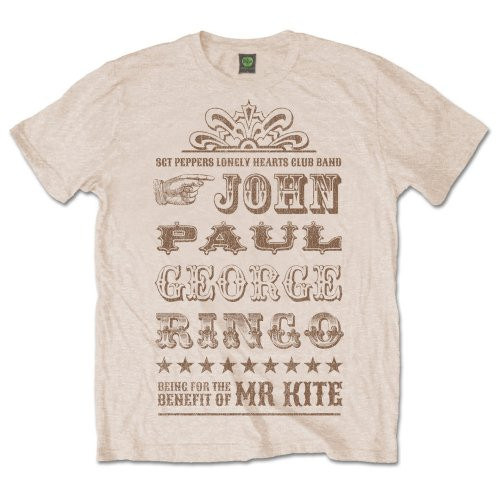 The Beatles 'Mr Kite' (Sand) T-Shirt