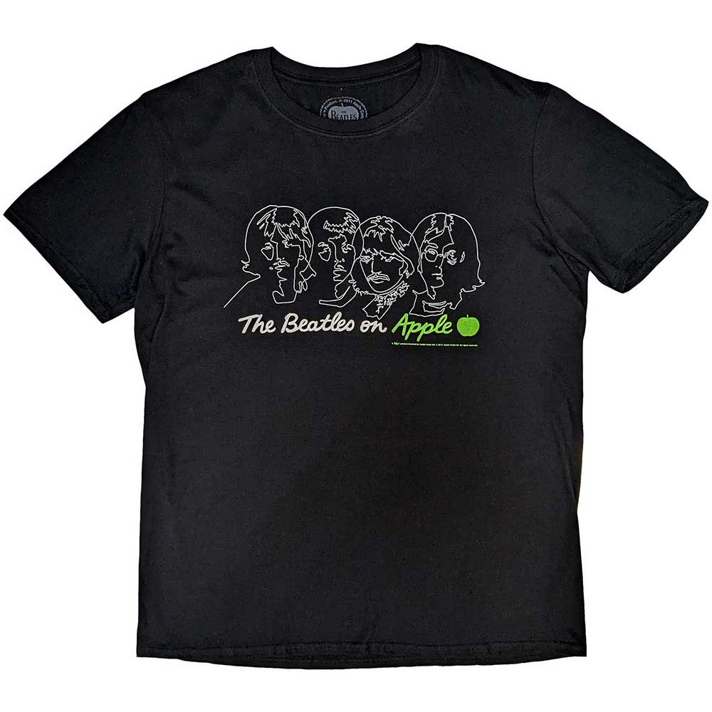 The Beatles 'On Apple' (Black) T-Shirt