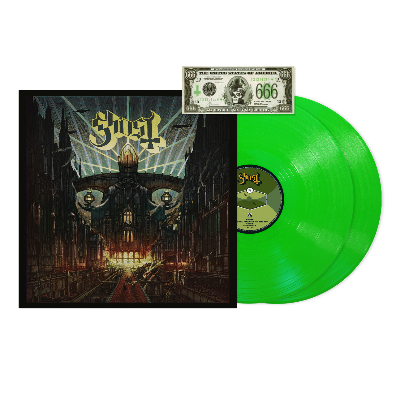 Ghost 'Meliora' (10th Anniversary) 2LP Neon Green Vinyl