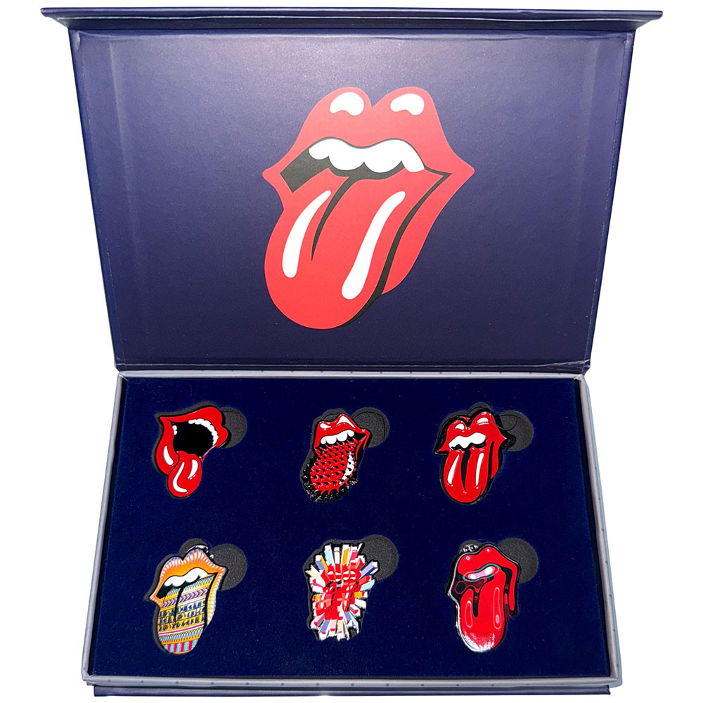 The Rolling Stones 'Tongues Evolution 2' Pin Badge Set