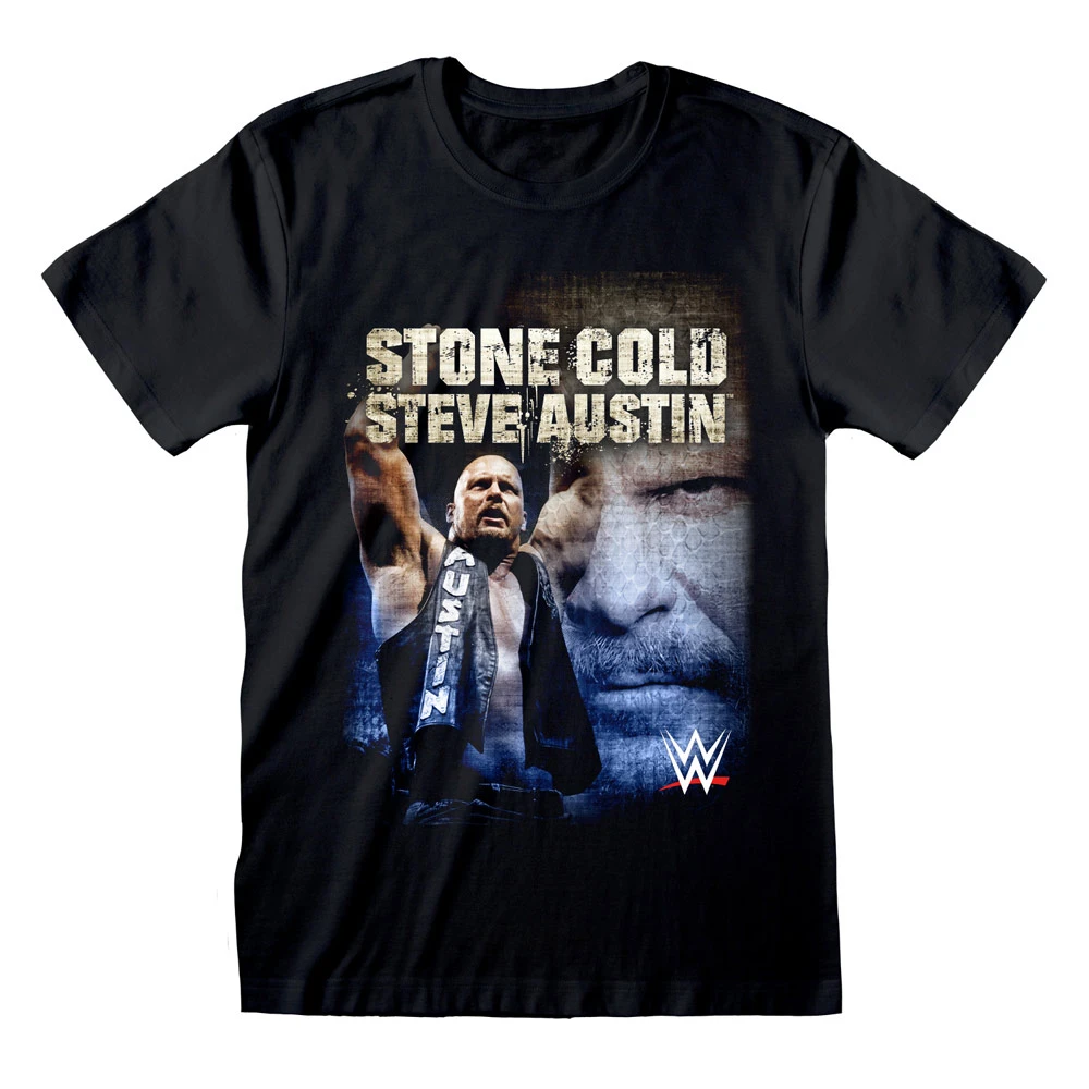 WWE - Stone Cold Steve Austin 'Photo Compilation' (Black) T-Shirt
